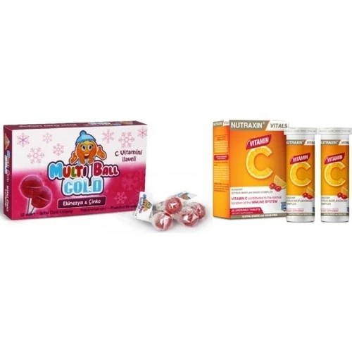 Multiball Cold Lolipop Ekinezya Çinko 12 Adet+Nutraxin C ürün görseli 1