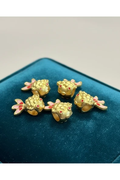 gemsartdeco Fengshui Gold Fish Şans Charm ürün görseli 1