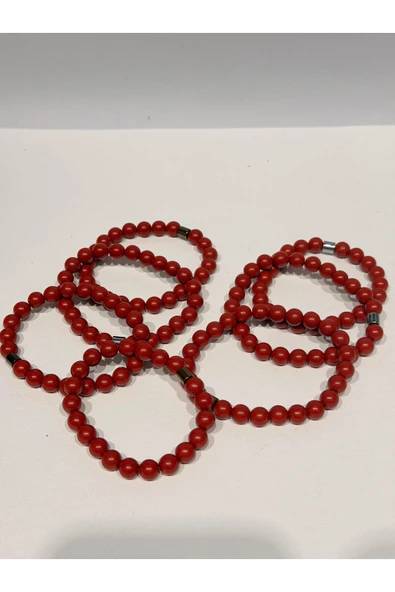gemsartdeco Zinobar (Zinober) Doğaltaş bileklik (8mm) ürün görseli 1