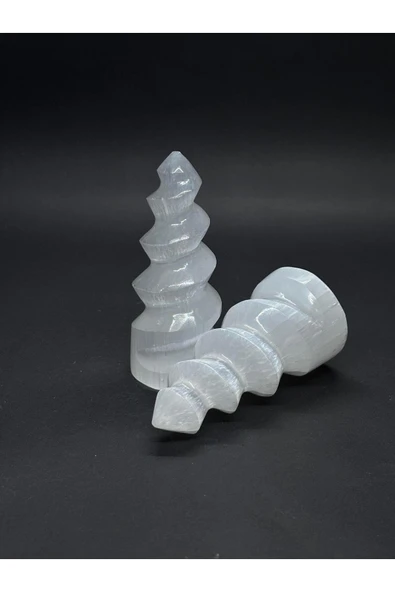 gemsartdeco SELENİT BURGULU KULE 10CM ürün görseli 1