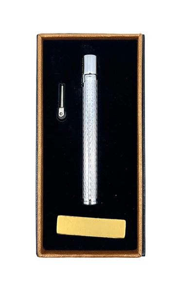 Zenit Kalem Model Slim Çakmak - Gümüş Renk - Resim 5