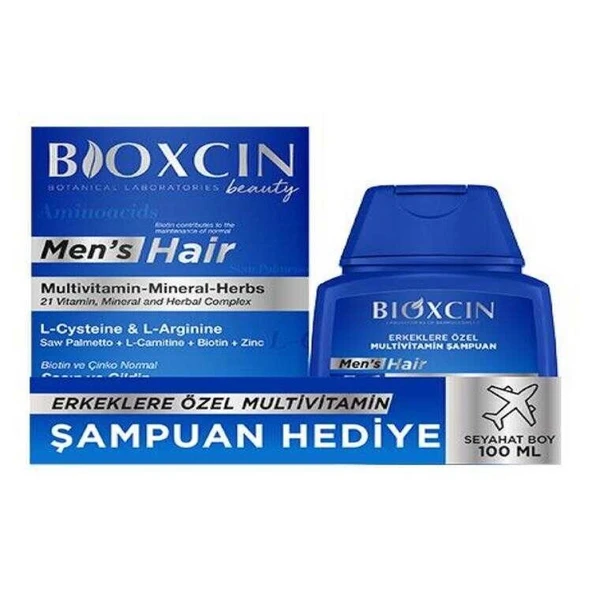 Bioxcin Men Hair 30 Tablet - 100 ML Şampuan Hediyeli ürün görseli 1