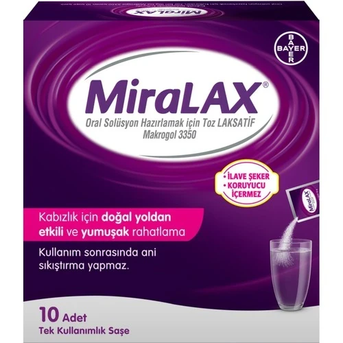 Bayer Miralax 10 Saşe ürün görseli 1