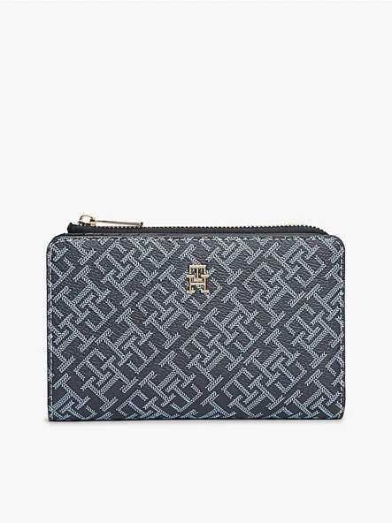 Tommy Hilfiger   TH ICON BIFOLD WALLET MONOPLAY Kadın Mavi Cüzdan - AW0AW18594 ürün görseli 1
