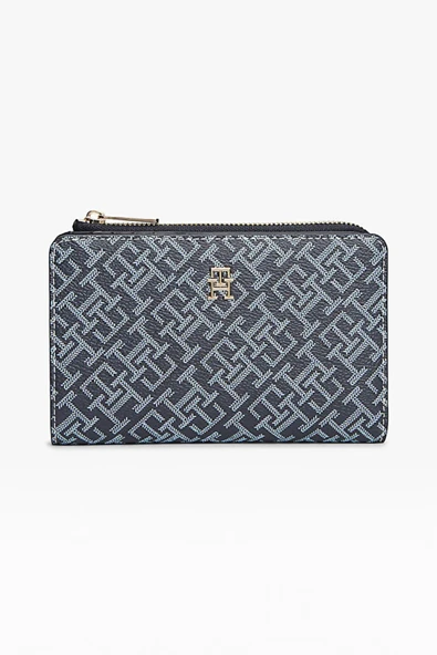 Tommy Hilfiger   TH ICON BIFOLD WALLET MONOPLAY Kadın Mavi Cüzdan - AW0AW18594 ürün görseli 1