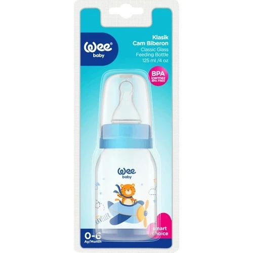 Wee Baby Cam Biberon Wee Baby 877 Mavi 125 ml Uçak ürün görseli 1