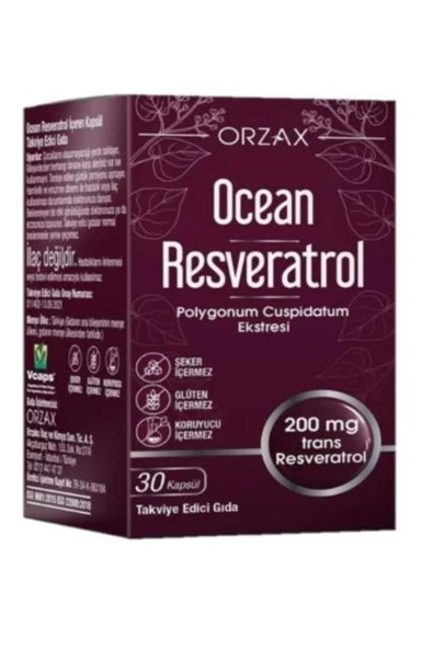 Ocean Resveratrol 200 mg 30 Kapsül ürün görseli 1