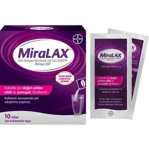 Bayer Miralax 10 Saşe - Resim 2