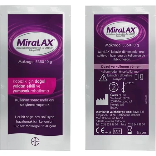 Bayer Miralax 10 Saşe - Resim 5