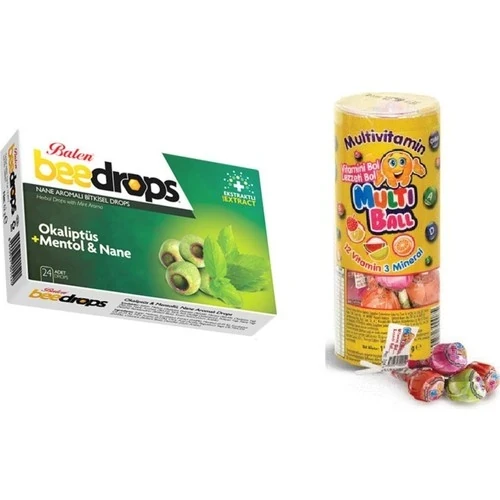 Multi Ball 15 Li Dokme Lolipop Vitamin ve Mineralli+Pastil 24 ürün görseli 1