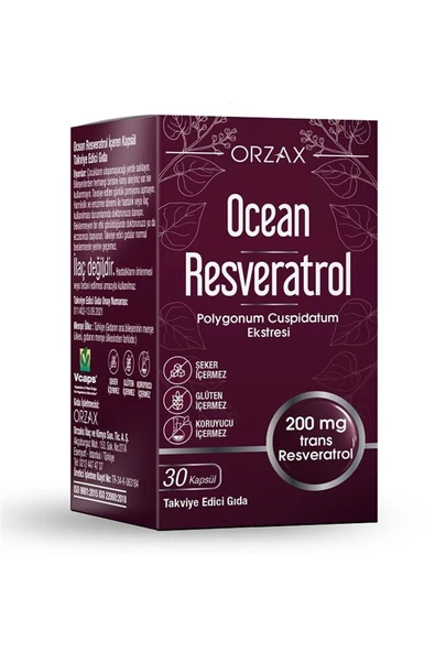 Ocean Resveratrol 200 mg 30 Kapsül ürün görseli 1