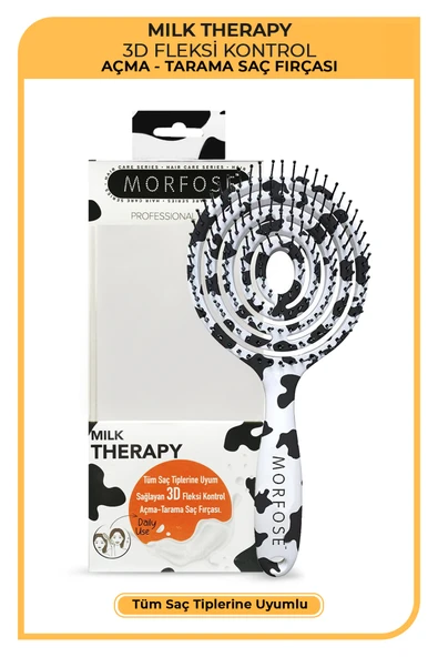 MORFOSE OVAL SAÇ TARAĞI MİLK THERAPY - Resim 2