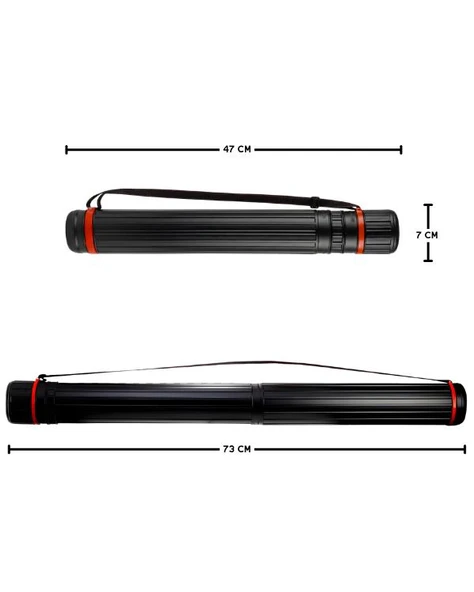 Tebag 7 cm Proje Tüpü Siyah - Resim 7