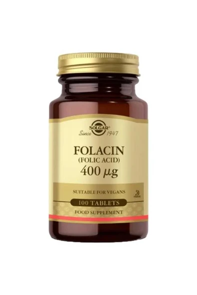 Solgar Folic Acid 400 Mcg 100 Tablet ürün görseli 1