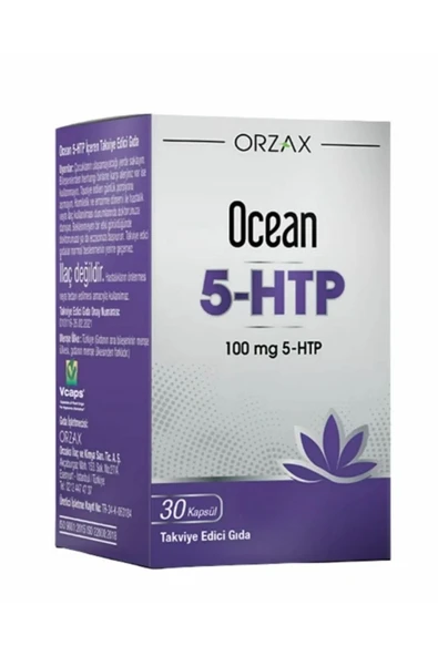 Orzax 5-HTP 100 mg 30 Kapsül 5-HTP İçeren Takviye Edici Gıda ürün görseli 1