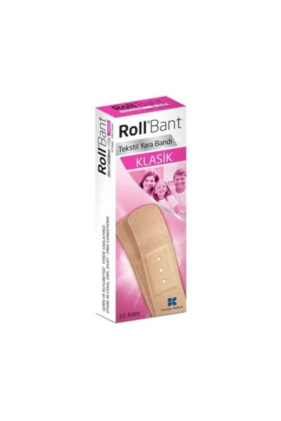 Roll Bant Tekstil Yara Bandı Klasik 10'lu ürün görseli 1