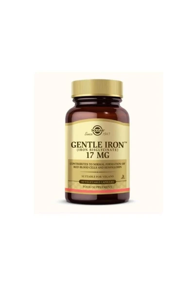 Solgar Gentle Iron 17 mg 90 Kapsül ürün görseli 1