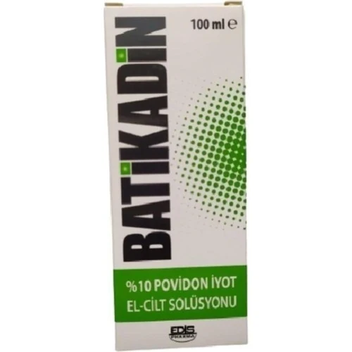 Edis Pharma Batikadin %10 Povidon El ve Cilt Solüsyonu 100 ml ürün görseli 1
