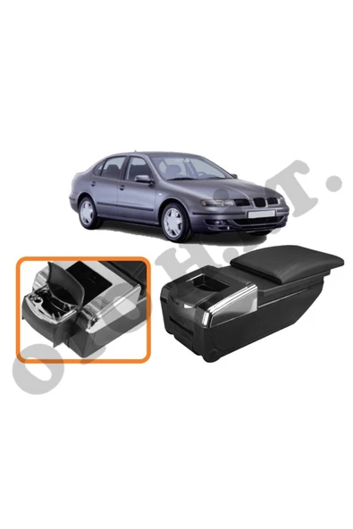OTO H.İ.T. SEAT TOLEDO MK1 UYUMLU BARDAKLIKLI LÜKS KOL DAYAMA KOLÇAK SİYAH İTHAL. ürün görseli 1