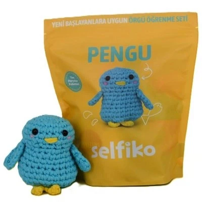 Selfiko Pengu Örgü Öğrenme Seti ürün görseli 1