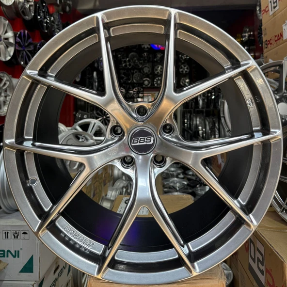 5*112*19*8.5-9.5 ET35-37 ÖN ARKA HYPER BLACK BBS FI-R JANT MODELİ (4Ad) ürün görseli 1