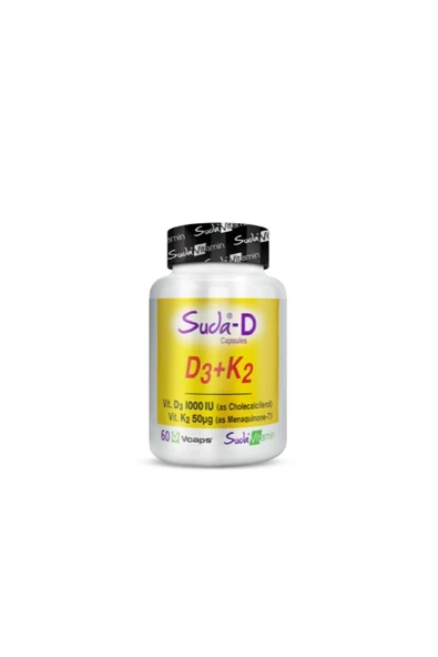 Suda Vitamin D3 K2 60 Kapsül ürün görseli 1
