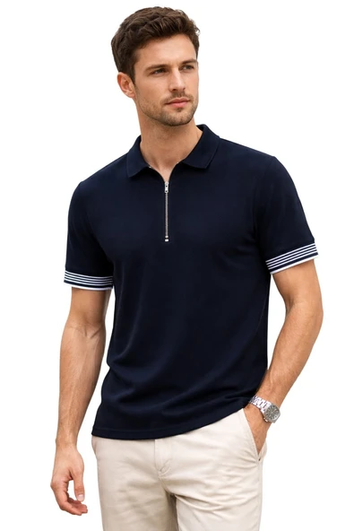 Cazador 44715 Polo Yaka T-shirt Erkek Lacivert Tişört ürün görseli 1
