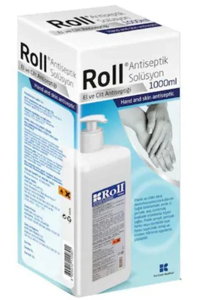 Roll Antiseptik Solüsyon Pompalı 1lt El Dezenfektanı ürün görseli 1