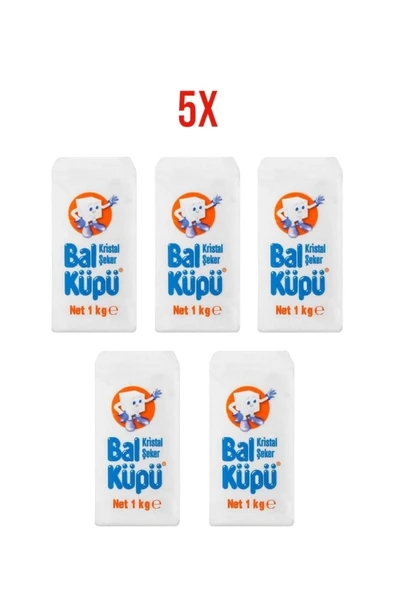 BALKÜPÜ Bal Küpü Toz Şeker 5 Adet 1 kg ürün görseli 1