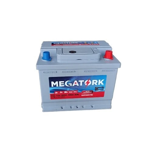 Megatork 12V 60Ah 500A Standart Akü (Üretim Tarihi:2026) ürün görseli 1