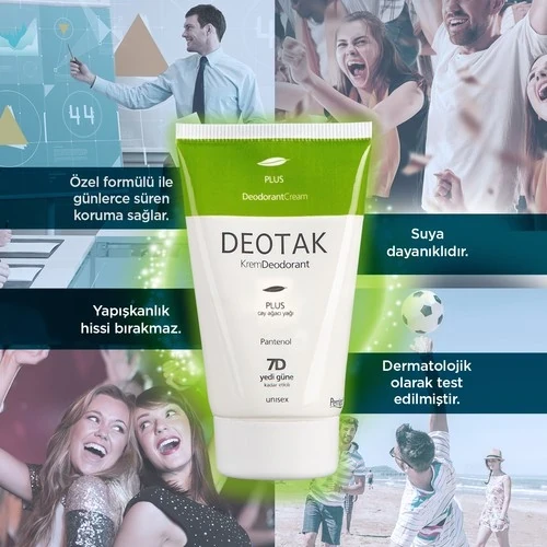 Deotak Krem Deodorant Plus 35 ml - Resim 3