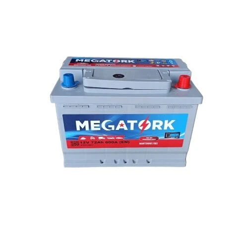 Megatork 12V 72Ah 600A Standart Akü (Üretim Tarihi:2026) ürün görseli 1