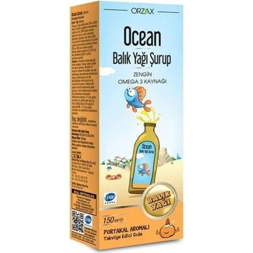Ocean Balık Yağı Portakal Aromalı Şurup 150 Ml ürün görseli 1