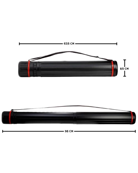 Tebag 8,5 cm Proje Tüpü Siyah - Resim 7