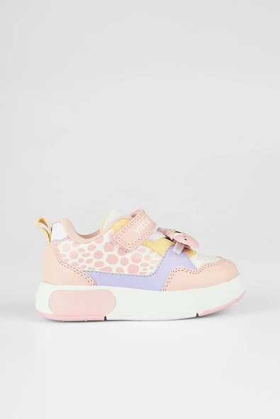 Vicco Borka Işıklı Kız Bebek Pudra Sneaker 22-25 Numara ürün görseli 1