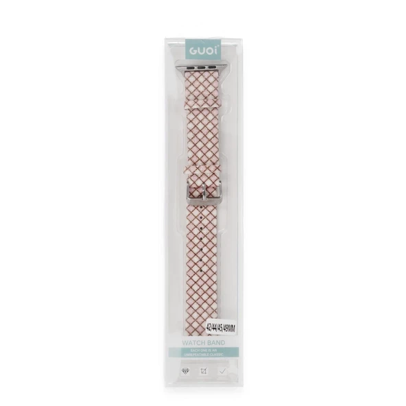Watch 38Mm Karo Motif Kordon - Pembe - Resim 2