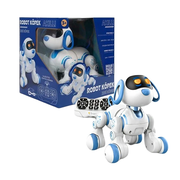 Uzaktan Kumandalı Şarjlı Çok Fonksiyonlu Akıllı Robot Köpek ürün görseli 1
