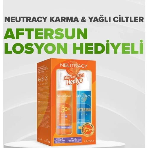 Neutracy 150 ml Güneş Kremi 50+ Spf+ Neutracy 150 ml Güneş Sonrası Losyon  Karma ve yağlı ciltler için ürün görseli 1