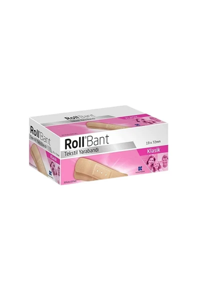 Rollbant Klasik Tekstil Yara Bandı 30 Kutu(10’luk) ürün görseli 1