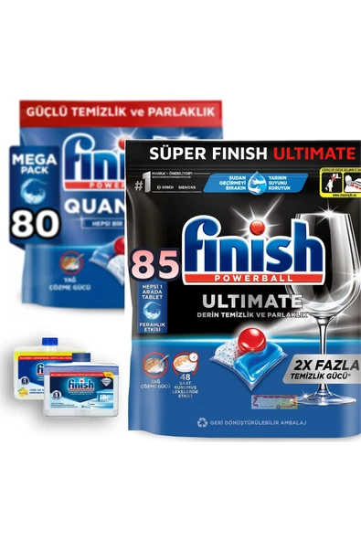 Finish Favori 8085T Set - Quantum 80, Ultimate 85 ve Makine Temizleyicisi ürün görseli 1