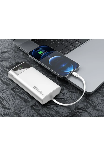shaza 20.000 Mah 22.5W Kendinden Kablolu Taşınabilir Şarj Cihazı ürün görseli 1
