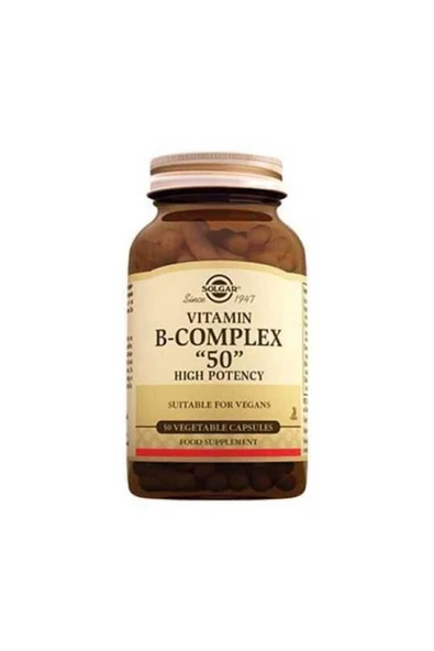 Solgar Vitamin B-complex 50 Mg 50 Kapsül ürün görseli 1