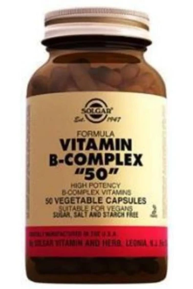 Solgar Vıtamin B Complex 50 Kapsül ürün görseli 1