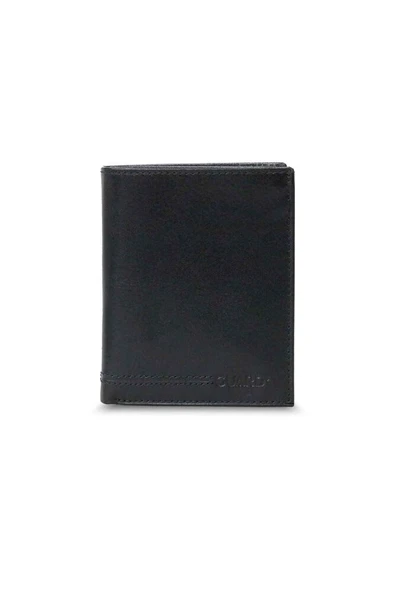 Guard Siyah Çift Pisotlu Dikey Deri Erkek Cüzdanı ürün görseli 1