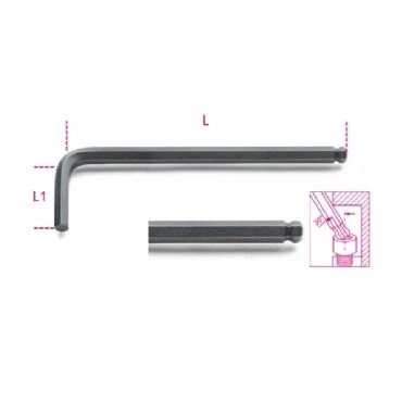 BETA 96BP/AS 1/4" YUVARLAK BOMBE TOP BAŞLI UZUN ALLEN ANAHTAR INCH ürün görseli 1
