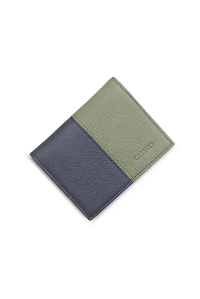 Guard Mat Haki Yeşil - Lacivert Deri Erkek Cüzdan ürün görseli 1
