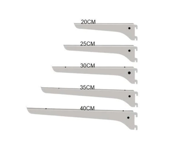 Raf Destek Kolu - Ahşap Raf Desteği, Raf Tutucu Ayak - Sunta, Mdf Destek Kolu  Siyah 8 adet 30 cm ürün görseli 1