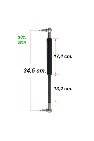 Valtra A75-85-95 Traktör Kapı Amortisörü 6va16494a1a - Resim 3
