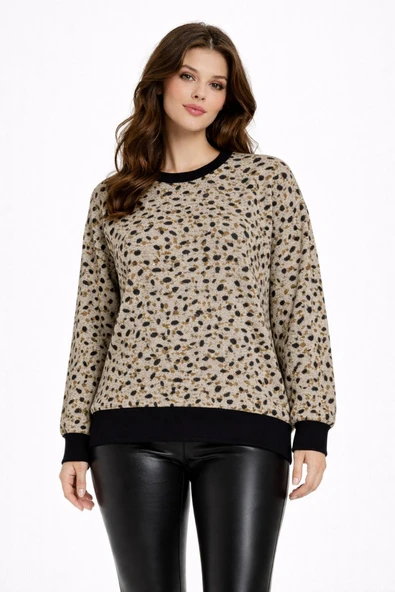 Kadın Yumoş Sıfıryaka Sweatshirt BGL-ST05319 ürün görseli 1