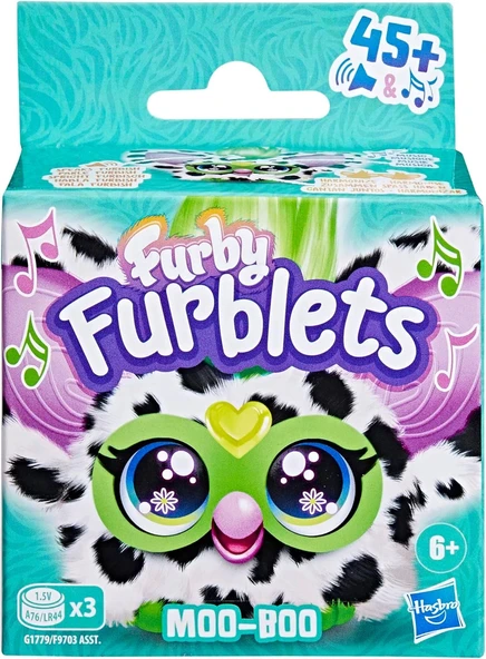 Furby Furblets MOO-BOO Elektronik Mini Peluş 45+ Sesli 6+ Yaş ürün görseli 1